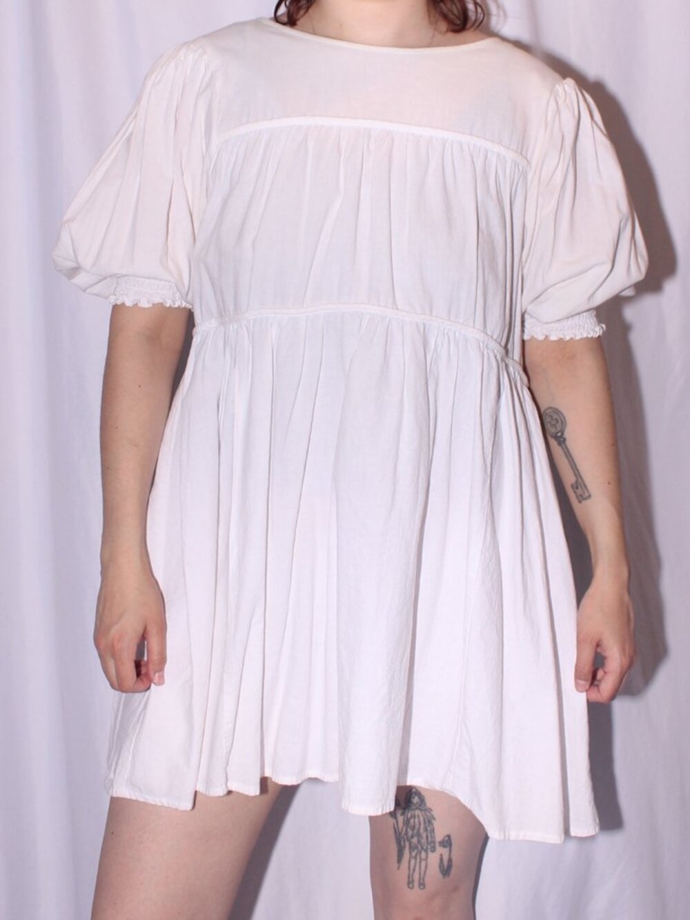 Forever 21 puff sleeve babydoll dress